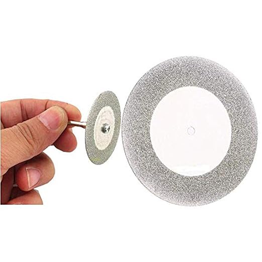 DIY Crafts Diamond Cutting Disc for Rotary Blade Mini Drill Tools Accessories (1pcs Diamond Cutting Disc+ Mandrel) (35mm + Mandrel)