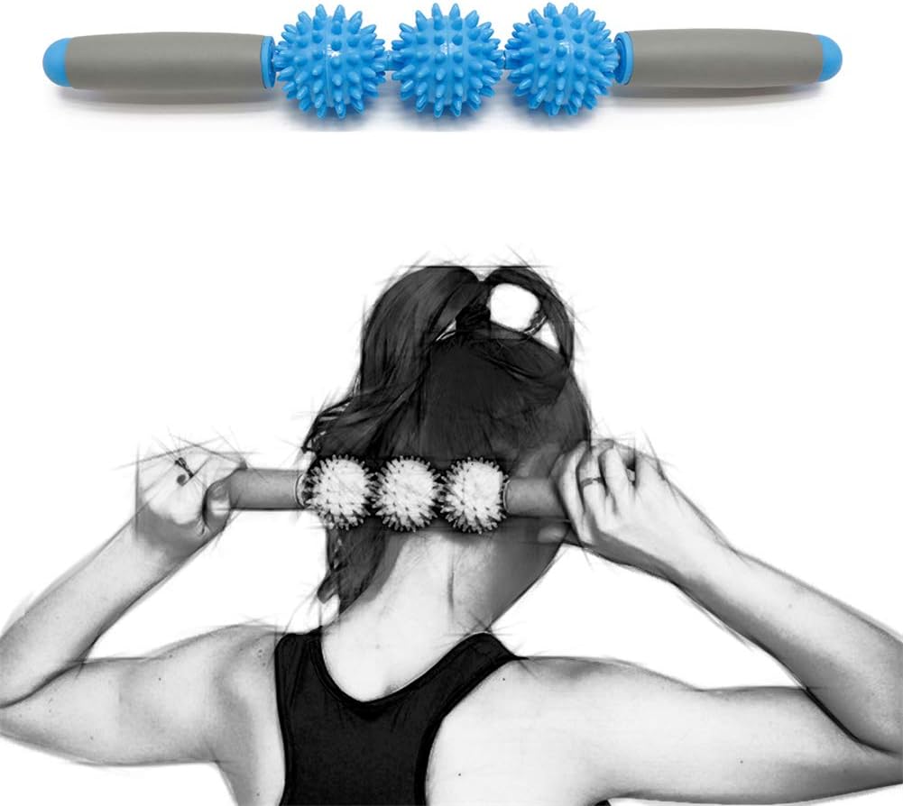 qishengshengwukeji Massage Stick Foam Roller Stick Foam Roller For Deep Tissue Muscle Massage Back Roller Foam Muscle Roller High Density Foam Roller Gym Roller