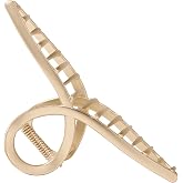 The Hair Edit French Twist Claw Clip, Metal Hair Clip for Women, Soft Gold | Elegant Chic Hair Accessory, Updos &amp; Half-Up Styles, Everyday Wear &amp; Styling, Soft Gold Finish, Stylish Gift for Women
