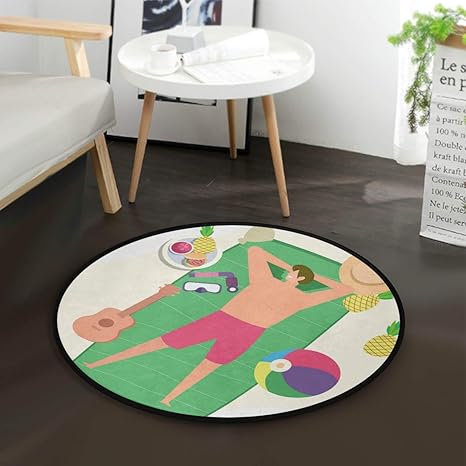 Amazon Com Modern Round Door Mat Floor Mat Carpet Anti Slip