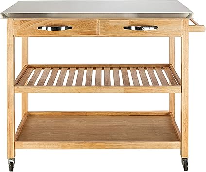 Amazon Com Osea 2 Drawers 2 Shelves Burly Wood Moveable