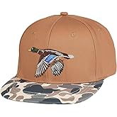 EDTREK Performance Outdoorsman Snapback Truck Hat with Flat Brim - Unique Animal Embroidery