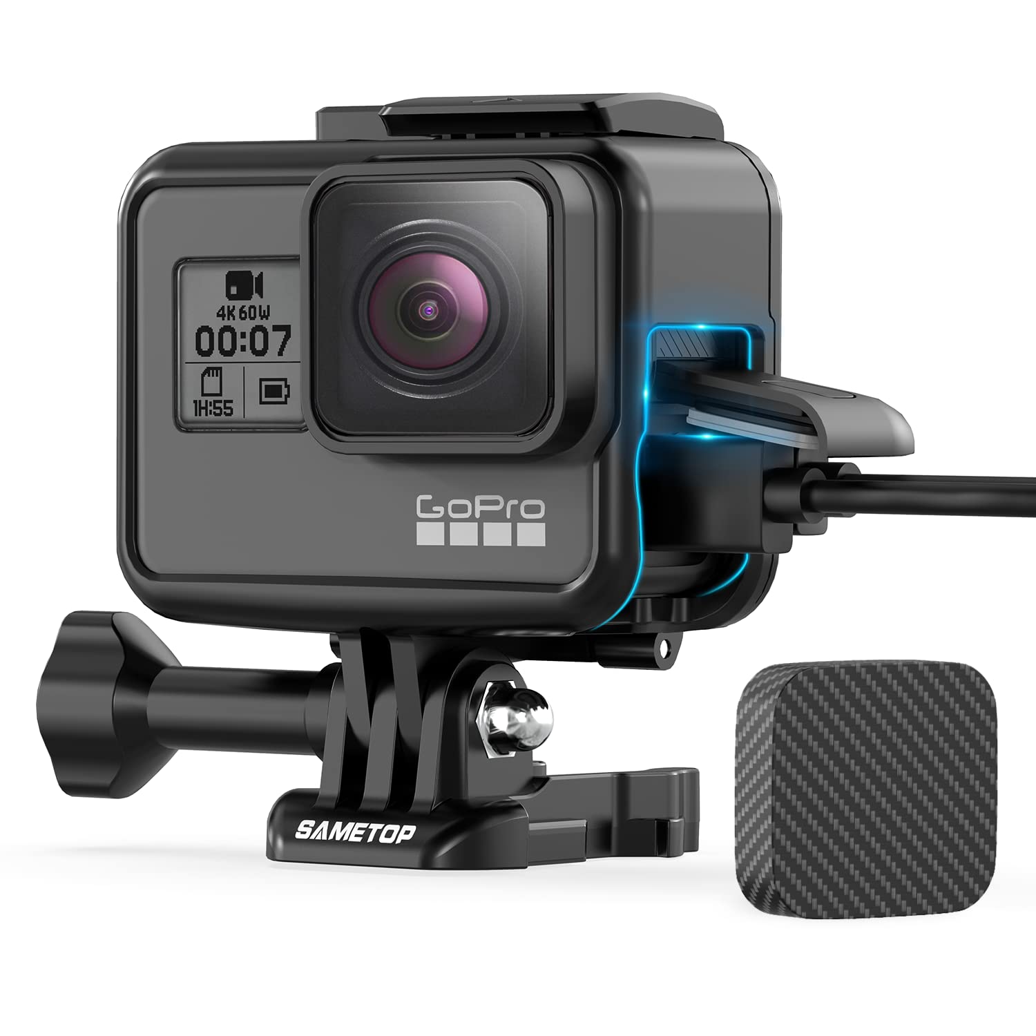 Sametop Frame Mount Case Housing Compatible with GoPro Hero 7 6 5 (2018) Cameras