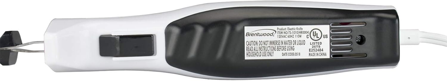 Brentwood Electric Carving Knife, 7-inch, White: Kitchen & Dining