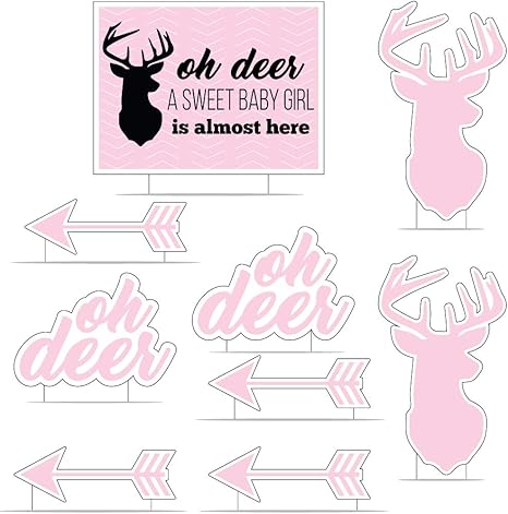 Amazon Com Victorystore Baby Shower Decorations Oh Deer A Sweet