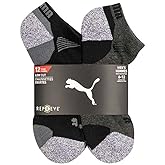 PUMA Men’s Repreve Athletic Sock, 12-pair (Black)