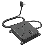 TROND Ultra Thin Flat Extension Cord, Flat Plug
