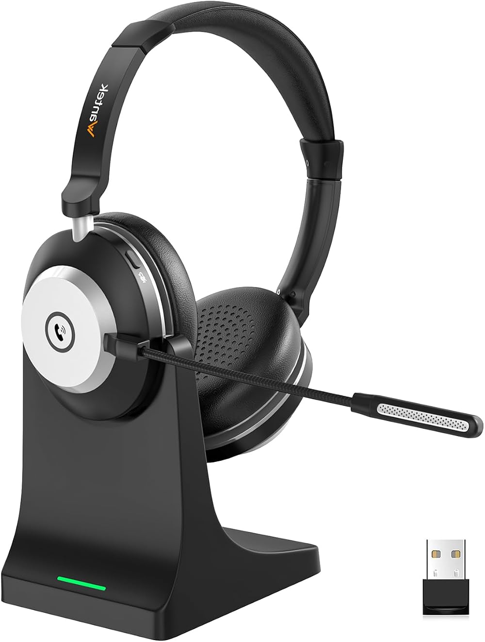 Wantek Wireless Headset with Mic Bluetooth 5.3 Noise Canceling PC