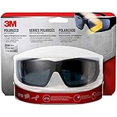 3M Polarized Safety Glasses ANSI Z87.1 Certified – Anti-Fog Scratch-Resistant Lenses with UV Protection, Impact-Resistant Wraparound Eyewear with Storage Bag and Lanyard