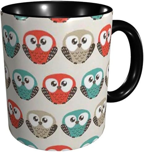Amazon Co Jp マグカップ フクロウ コーヒーカップ ティーカップ コップ かわいい 陶器 330ml ホーム キッチン