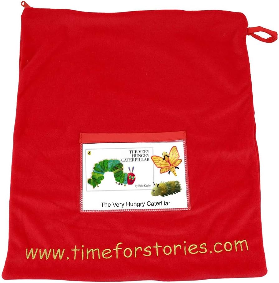 The Puppet Company The Very Hungry Caterpillar by Eric Carle, Children's Storybook and Finger Puppet Set (Caterpillar - Image 3