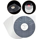 12'' Vinyl Record Inner Sleeves 100 Pieces Anti Static LP Record Protective Inner Sleeves Covers