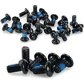 Farbetter 50pcs Bicycle Disc Brake Bolts MTB Rotor Bolts M5x10mm Screws Stainless Steel T25