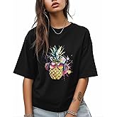 T-Shirt for Women, Rock Pineapple Fruit