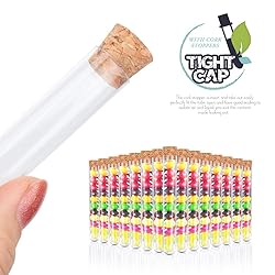 HNYYZL Test Tubes,15pcs Clear Plastic Test Tubes