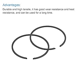 uxcell Piston Ring Set, 2Pcs 36.5mm x 1.5mm