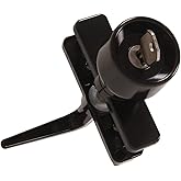 The Hillman Group 853132 Keyed Knob Latch- Black 1-Pack