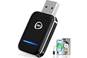 ORYHN 2-in-1 Wireless CarPlay & Android Auto Adapter, Mini USB Plug and Play Dongle, Converts Wired to Wireless with Fast Aut