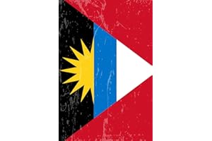 Antigua and Barbuda Flag Journal: Blank lined Notebook to write in