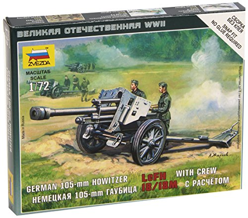 Zvezda Models 1/72 German Howitzer LFH-18 With Crew