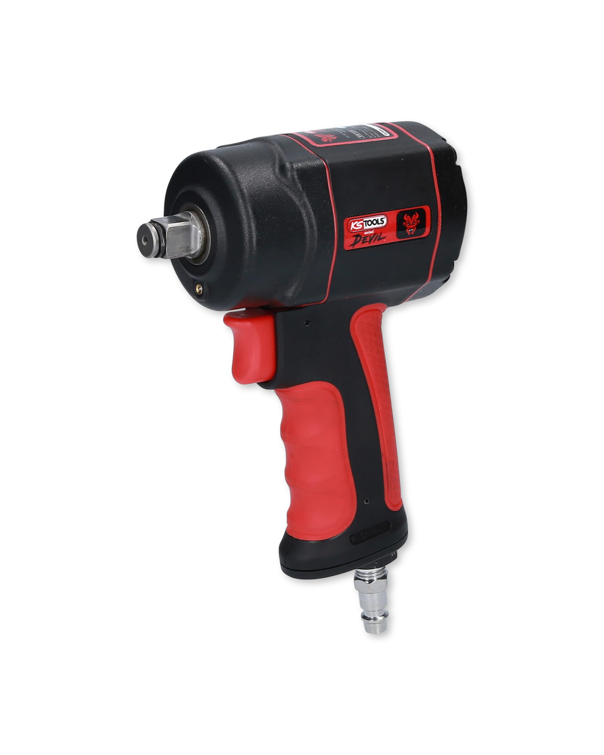 KS Tools 515.1315 The miniDEVIL High Performance Compressed Air Impact Wrench, 1/2 Inch, Max. Release Torque 1084 Nm.