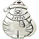 Basic Spirit Handcrafted Christmas Ornament - Cat/Wishes Jolly - Home Décor, for Tree Decoration