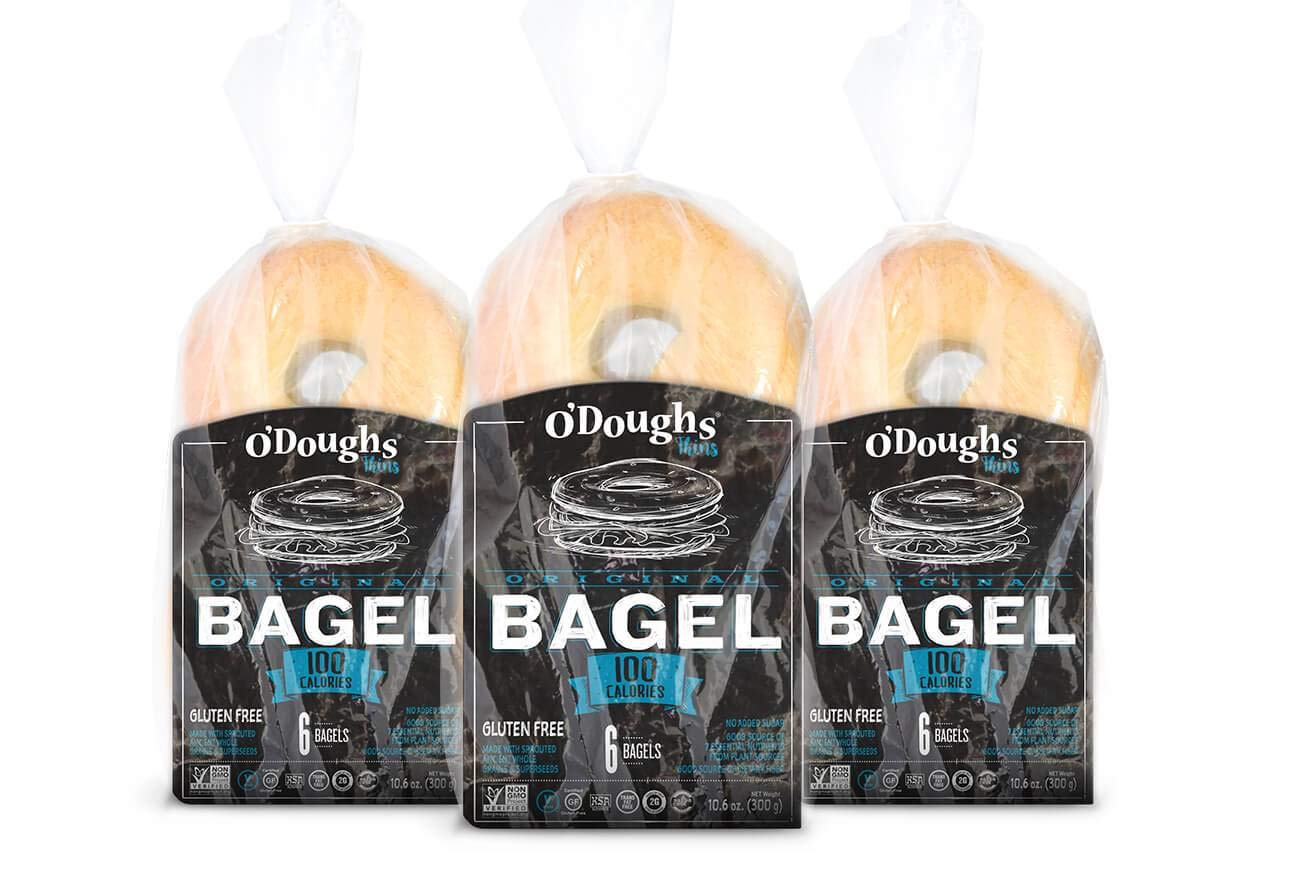 O'doughs Gluten Free Original Bagel Thins, 18 Oz (pack Of