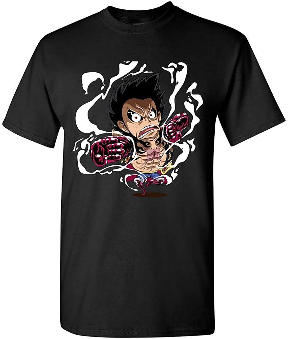 Amazon ルフィギア4コングオルガンワンピースtシャツブラック Tシャツ カットソー 通販