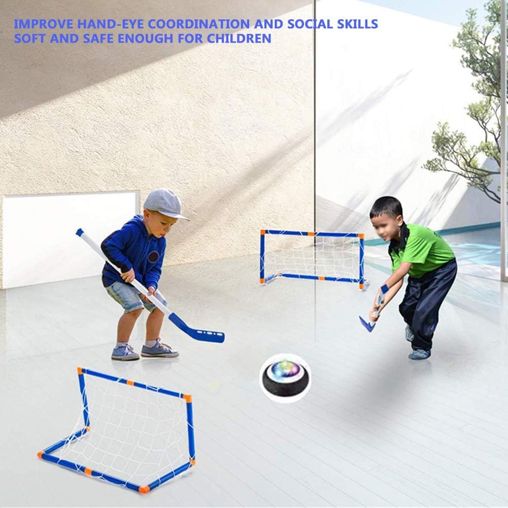 Suspension Ice Hockey Toy Hover Hockey Set, Hockey Toy, for Indoor Boys Girls Kids Outdoor(Floating Hockey): Home & Kitchen