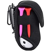 Dioche Golf Ball Waist Bag, Portable Golf Ball Bag Tool Storage Holder Golfer Mini Waist Pouch Pack with Tees Hollow Balls
