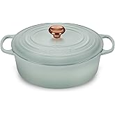 Le Creuset Signature 8-quart Oval Dutch Oven with Copper Knob - Enameled Cast Iron (Sea Salt)
