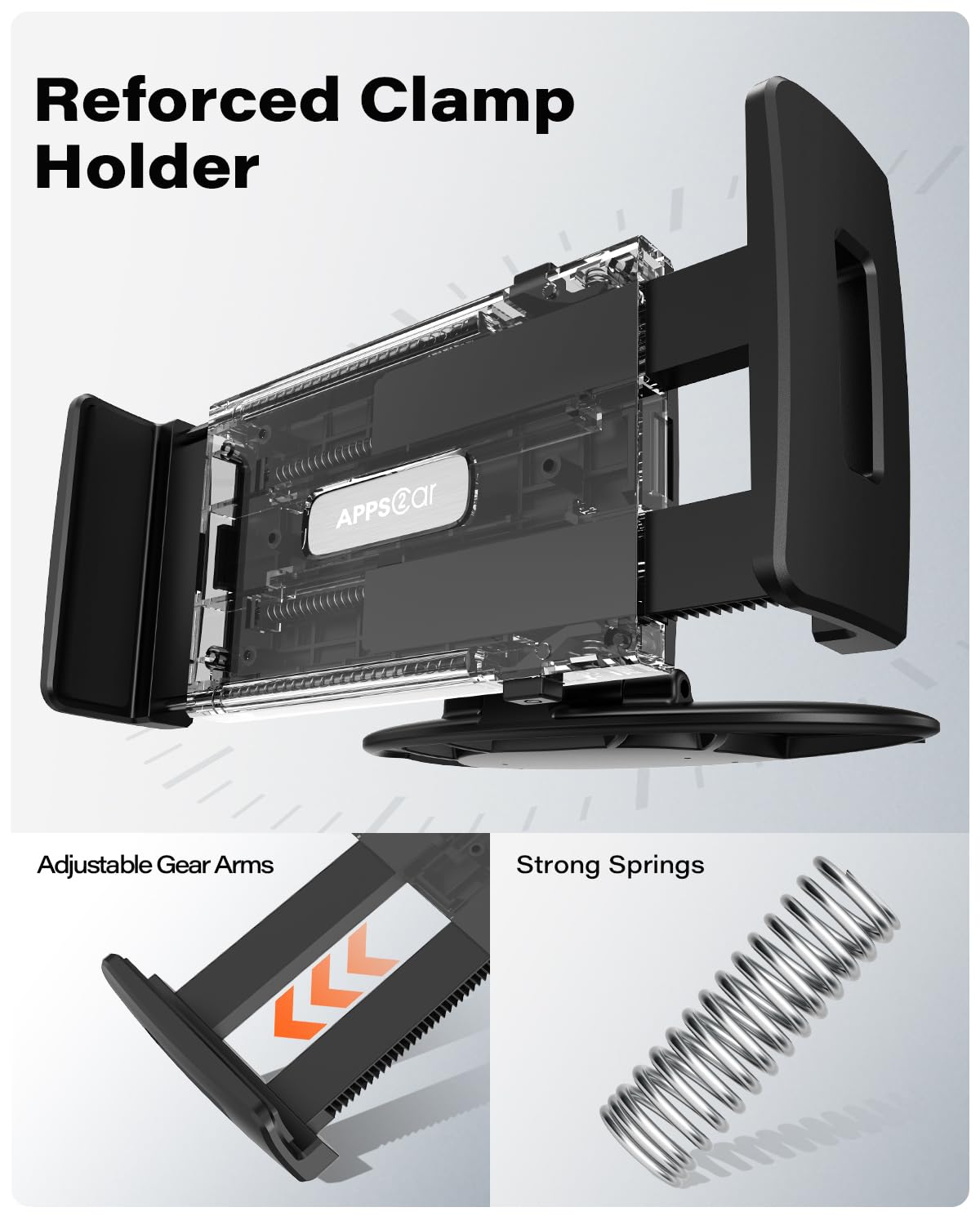 APPS2Car for Sturdy iPad Holder for Car CD Slot Tablet Mount, 2-in-1 Universal 4.7-11