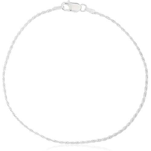 JOTW Sterling Silver 2mm Rope Chain - Available in 7" to 40" Available (67-Y5AH-TMAS)