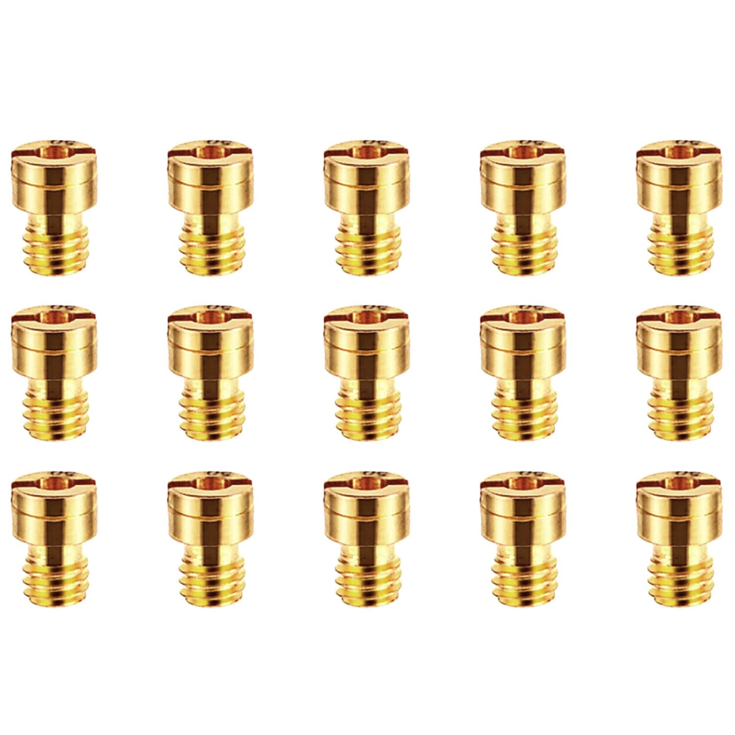 Set of 15 nozzles 4 mm for carburettor main nozzle carburettor main nozzle GY6 carburettor nozzles 40 44 46 48 50 52 54 56 58 60 65 70 75 80 85 90 for PWK Keihin PE CVK