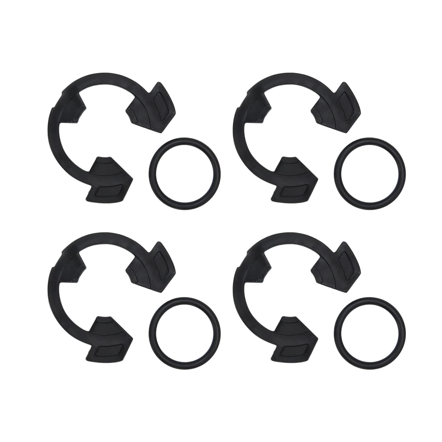 Photo 1 of RURBRIN (4+4PCS) 1" Water Softener Clips and O-Rings kit Fit for GE/Kenmore Eco-Pure Eco-Water Sears North Star Softeners, Replace Parts 7337589 and 7170262