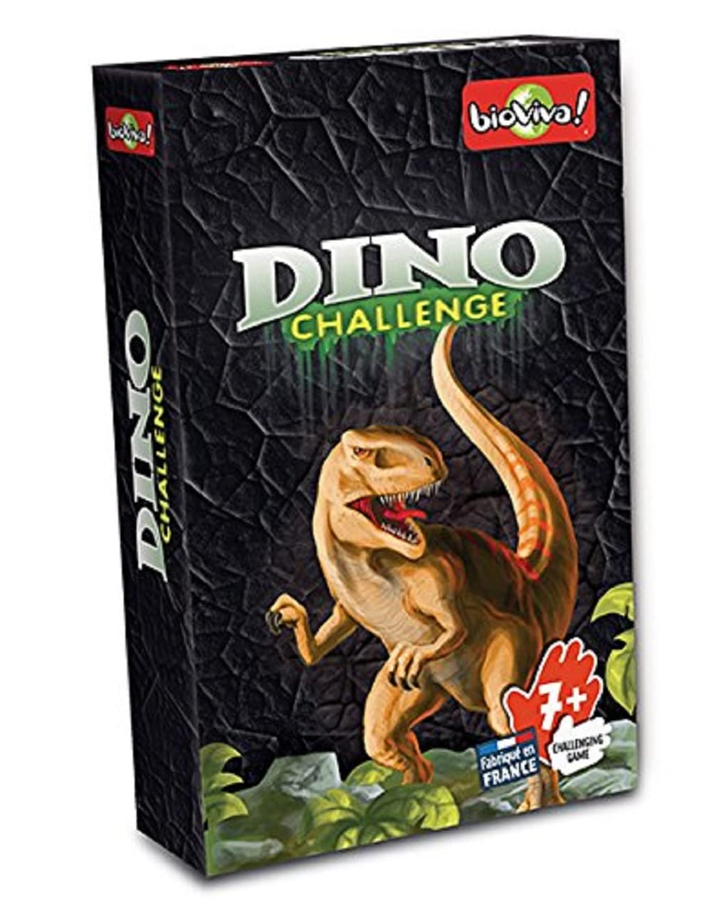 Bioviva Nature Challenges Animals- Dinosaur Card Game, Color- Black