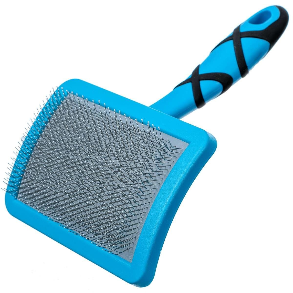 GROOM PROFESSIONAL Ball Pin Slicker Dog Brush - Soft Pad Dog Grooming Brush - Ideal for Dogs & Puppies with Sensitive Skin - Great for Long-Haired Dogs - Perfect for Gentle Grooming - Large