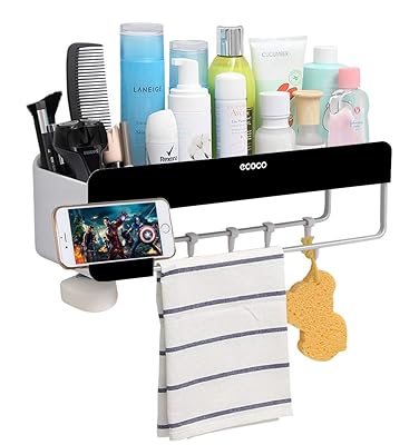 Adhesive Bathroom Shelf, Wall-Mount Shower Caddy