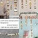 Aonor Gold Party Decorations - Sparkly Paper Fan Flowers Banner, Hanging Swirls, Paper Garland Bunting for Baby Shower Backdrop, Birthday Party Wall Decorations