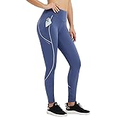 baleaf Women's Cylcing Tights Fleece Lined Leggings Pockets Water Resistant Thermal Warm High Waisted Running Pants