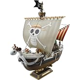 Bandai Spirits One Piece Going Merry (28cm Long), Boat Model, Blue, Orange, One Size
