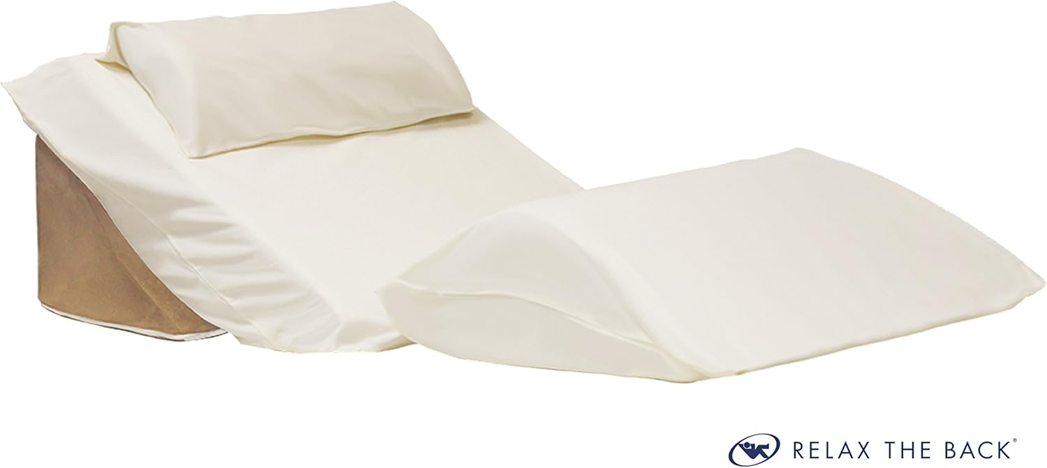 Amazon Com Relax The Back 3 Piece Bed Wedge Case Set Covers Only