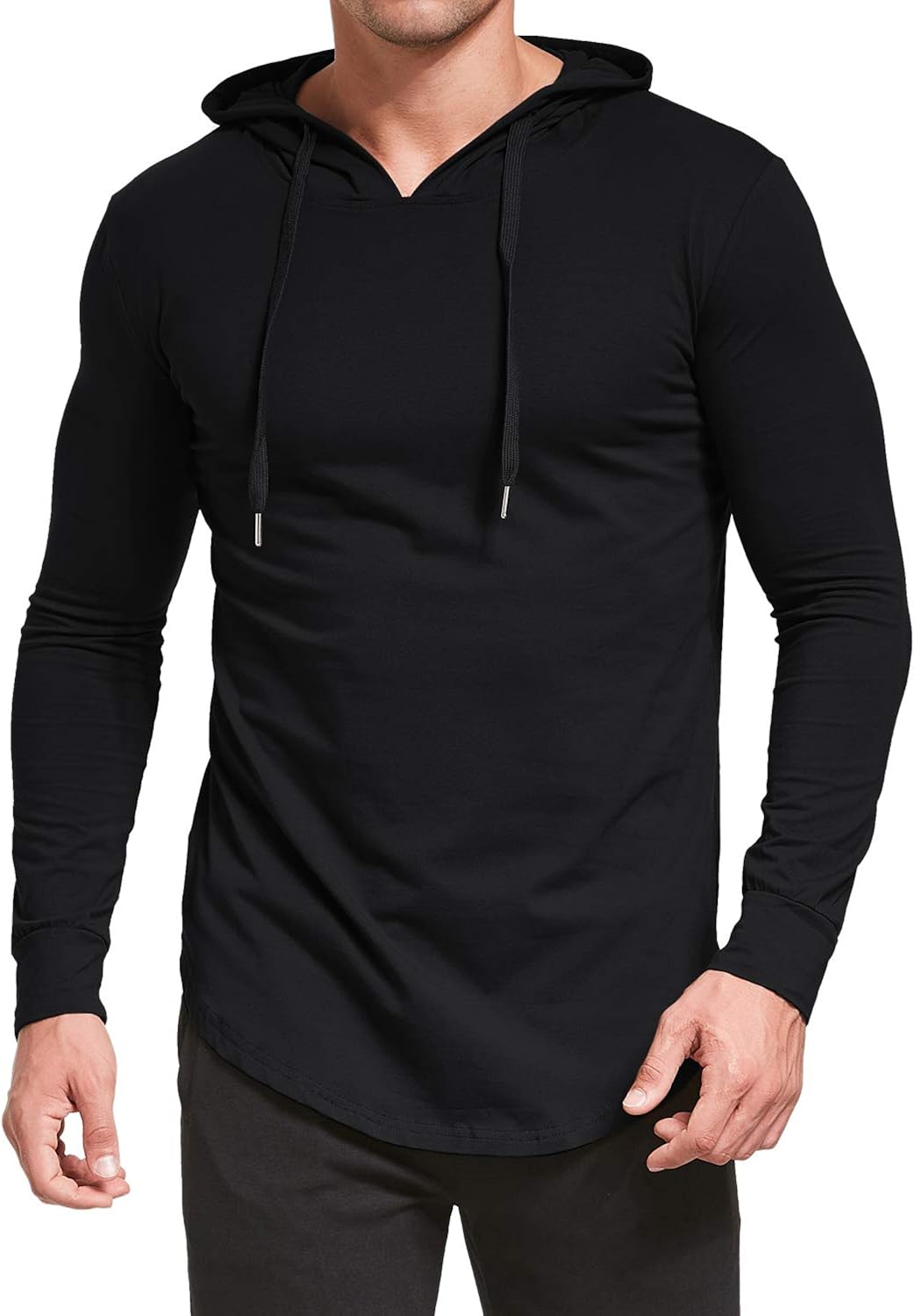 Aiyino Men's S-5X Long Sleeve Fashion Athletic Hoodies Sport Sweatshirt Hip Hop Pullover: Clothing