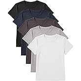 Sexy Basics Women's Crew Neck T-Shirts | Workout - Yoga - Sleep | Ultra Soft Stretch Short Sleeve Tops | Multi Packs