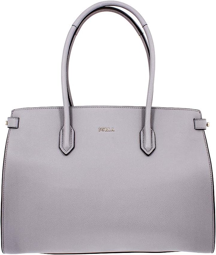 Pin Ladies Medium Gray Onice Leather Tote 977688