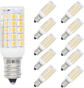 10er Pack E12 5W LED Lampe,400 Luman,44x2835 SMD,Warmweiß 3000K: Amazon