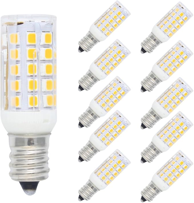 10er Pack E12 5W LED Lampe,400 Luman,44x2835 SMD,Warmweiß 3000K: Amazon