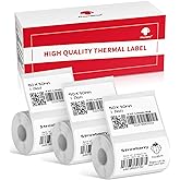 690 pcs Phomemo Thermal Sticker Label, Multi-Purpose Self-Adhesive Tag for M110, M220, M108, M250, M260, M120, M200, M221, M150 Label Maker Machine, 1.96'' x1.18'' (50x30mm), Black on White