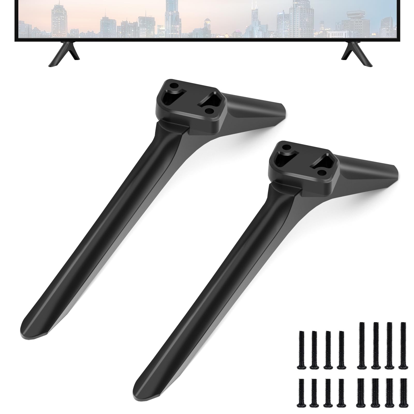 Aiweiwa TV Legs for Hisense, NOT Universal TV Base Pedestal Feet, Exclusive for Hisense 40A4GTUK 43A7000FTUK 43AE7000FTUK 50A7100FTUK 50A6BGTUK 55A7100FTUK TV Model, Please Check Your TV Model