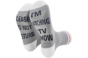 ZHANTUONE Socks Gift，Please do Not Disturb，I'm Watching TV Show，TV Show Socks，Inspired Socks，Socks Gift For Fans